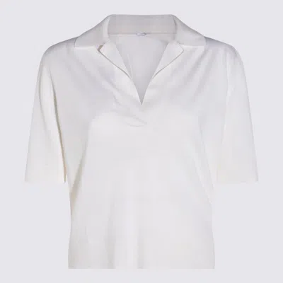Malo White Wool Polo Shirt
