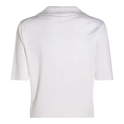 Malo White Wool Polo Shirt