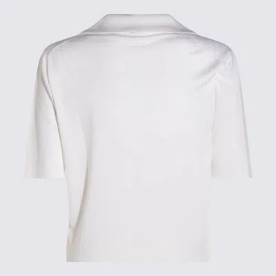 Malo White Wool Polo Shirt