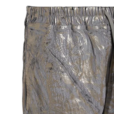 Rick Owens Drkshdw Gold Hollywood Drawstring Pods Denim Shorts