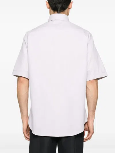 Fendi Crest Oxford Cotton Shirt Clothing