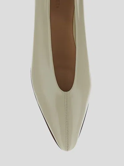 Bottega Veneta Women Ivory Leather Sofia Ballerinas