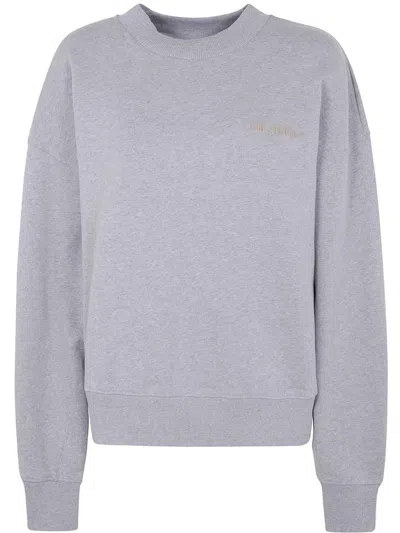 Attico Grey Crewneck Logo Pullover