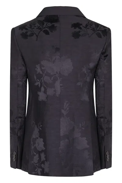 P.a.r.o.s.h Parosh Single-breasted One Button Jacket In Black