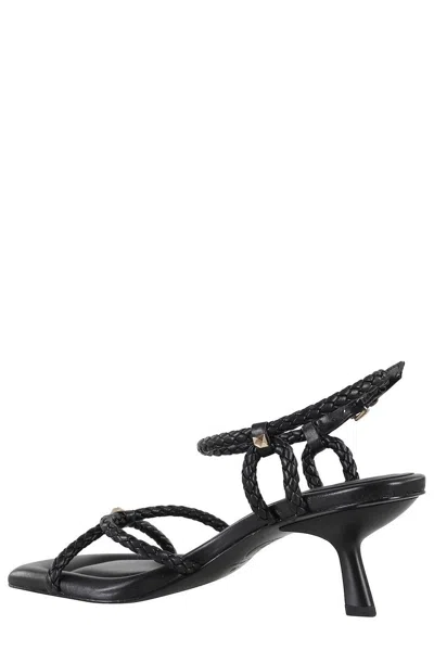 Ash Jess Bis Braided Strappy Sandal In Black