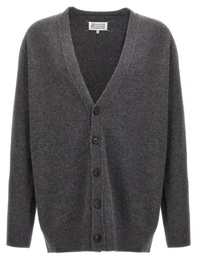 Maison Margiela Wool Cardigan With Four-stitched Logo