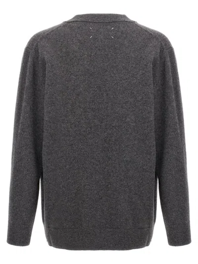 Maison Margiela Wool Cardigan With Four-stitched Logo