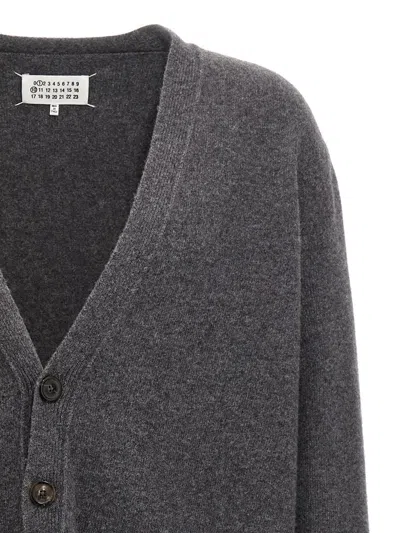 Maison Margiela Wool Cardigan With Four-stitched Logo