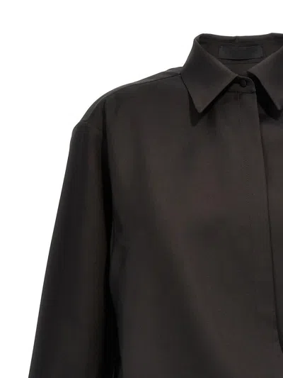 Valentino Black Techno Light Wool Shirt