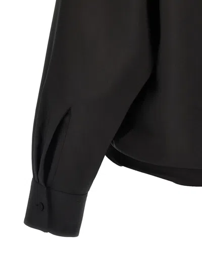 Valentino Black Techno Light Wool Shirt