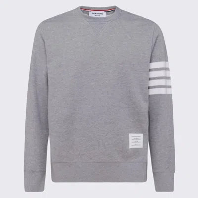 Thom Browne Loopback Jersey Knit 4-bar Crewneck Sweatshirt