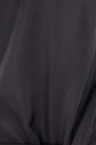 Maison Margiela Gathered Bow Silk Midi Dress