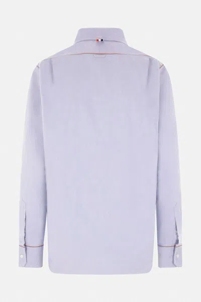 Thom Browne Camicia Button Down Con Finiture In Gros Grain