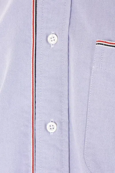 Thom Browne Camicia Button Down Con Finiture In Gros Grain