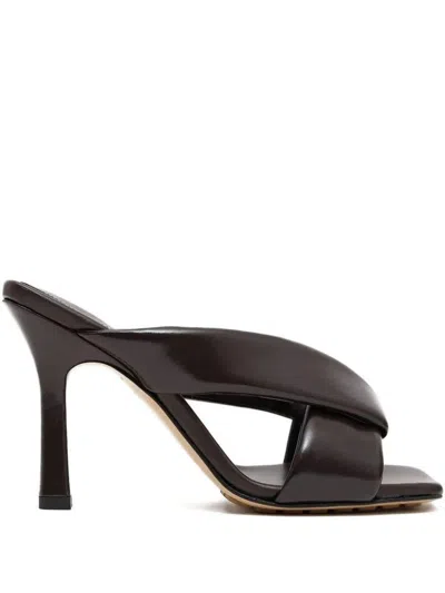 Bottega Veneta Criss Cross Padded Leather Slide Sandals