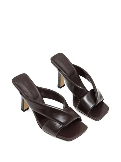 Bottega Veneta Criss Cross Padded Leather Slide Sandals