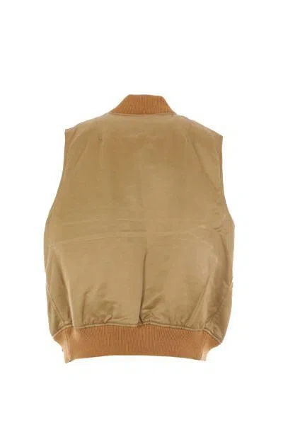 Mythinks Bomber-style Vest In Brown