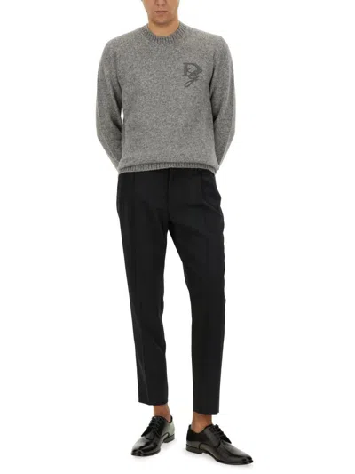 Dolce & Gabbana Melange Grey Nylon Blend Sweater