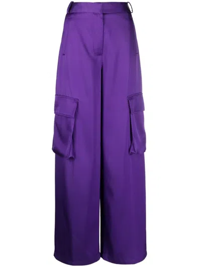 Versace Duchesse Viscose Informal Wide-leg Cargo Pant