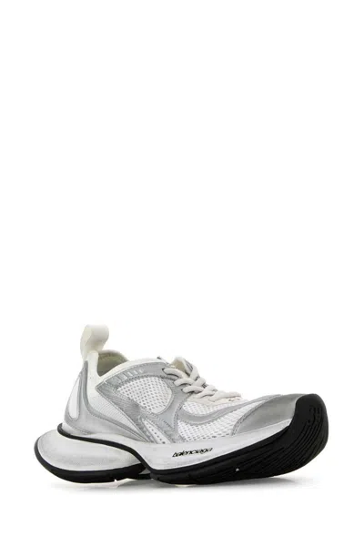 Balenciaga Two-tone Mesh And Fabric Circuit Sneakers