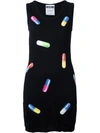 MOSCHINO pill print fitted dress,SS17A0481410011697497