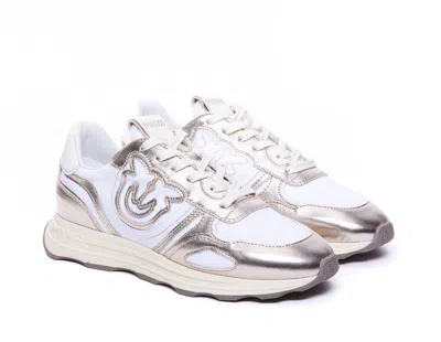 Pinko Low Top Sneakers Metallic Finish
