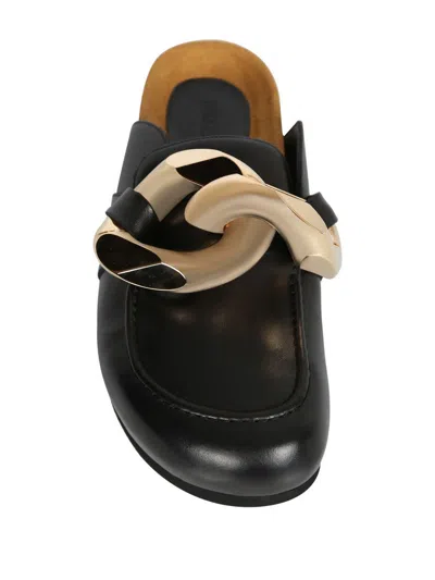 Jw Anderson J. W. Anderson Chain Loafers With Prominent Silver Chain Detail