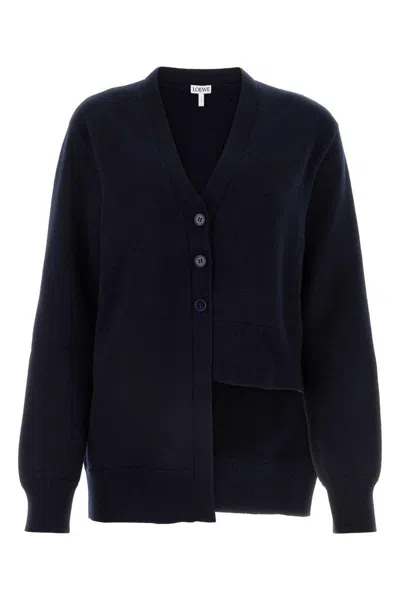 Loewe Cashmere Cardigan With Asymmetric Hemline