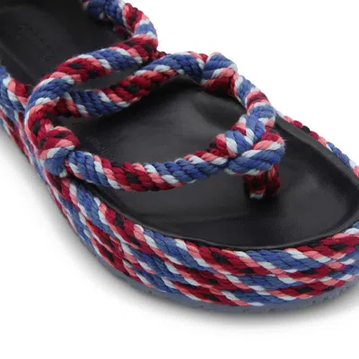 Shop Isabel Marant Blue And Pink Rope Erol Sandals