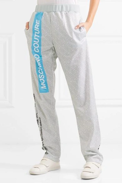 Shop Moschino Printed Jersey Track Pants