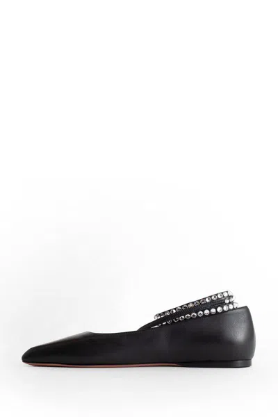 Amina Muaddi Flat Shoes