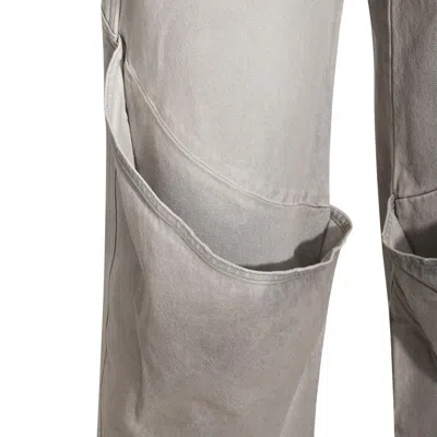 Attico The  Grey Cotton Denim Jeans