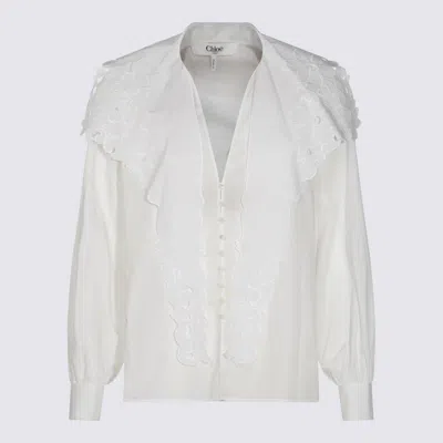Chloé White Cotton Shirt In White