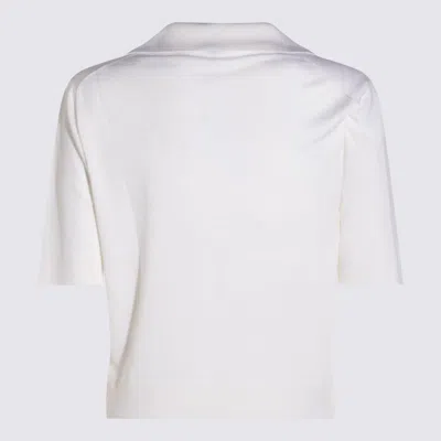 Malo White Wool Polo Shirt