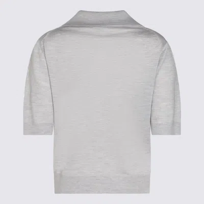 Malo Grey Wool Polo Shirt