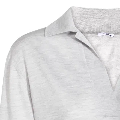 Malo Grey Wool Polo Shirt