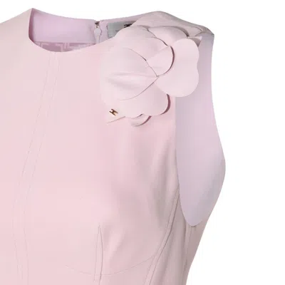 Elisabetta Franchi Quarzo Sheath Dress With Brooch