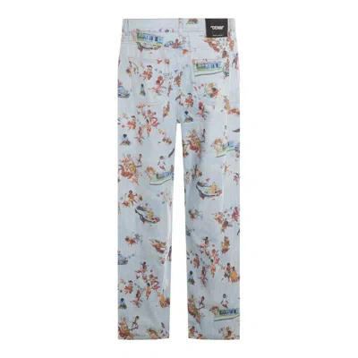 Off-white Fresco Print Straight Leg Jeans