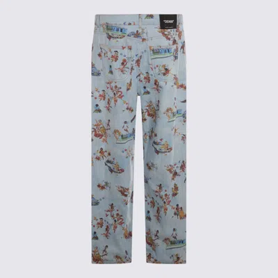 Off-white Fresco Print Straight Leg Jeans