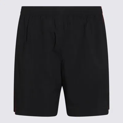 Balenciaga Rainbow Logo Elastic Waist Mesh Swim Shorts