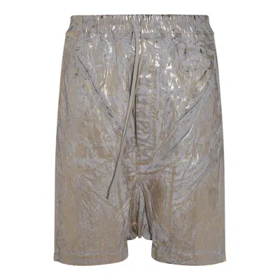 Rick Owens Drkshdw Gold Hollywood Drawstring Pods Denim Shorts