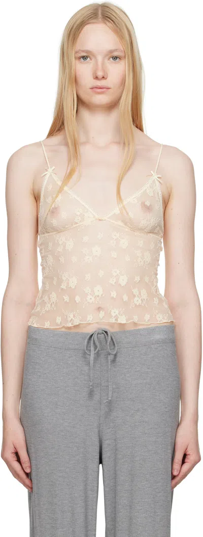 Skims Ssense Exclusive Yellow Spring Intimates Triangle Camisole