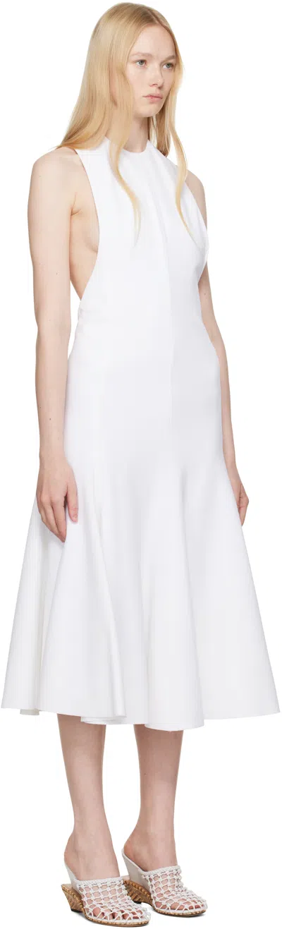 Jacquemus Knee Length Dress Flared Skirt In White