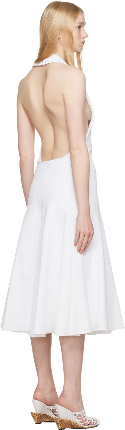 Jacquemus Knee Length Dress Flared Skirt In White