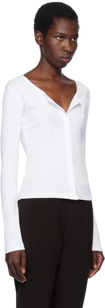 Gil Rodriguez White Sophie Cardigan In White