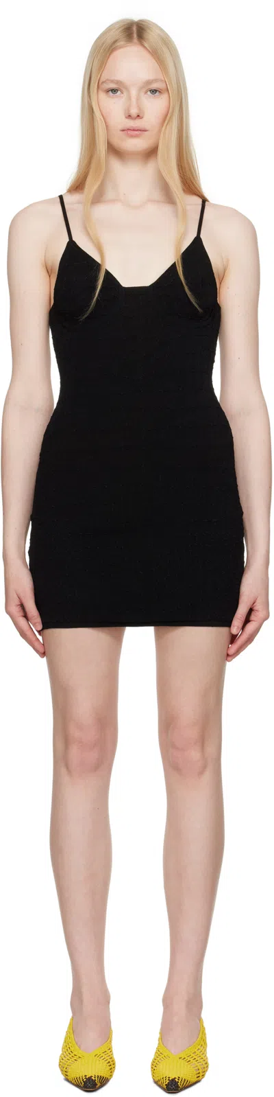 Jacquemus Women's La Mini Robe Scala In Black