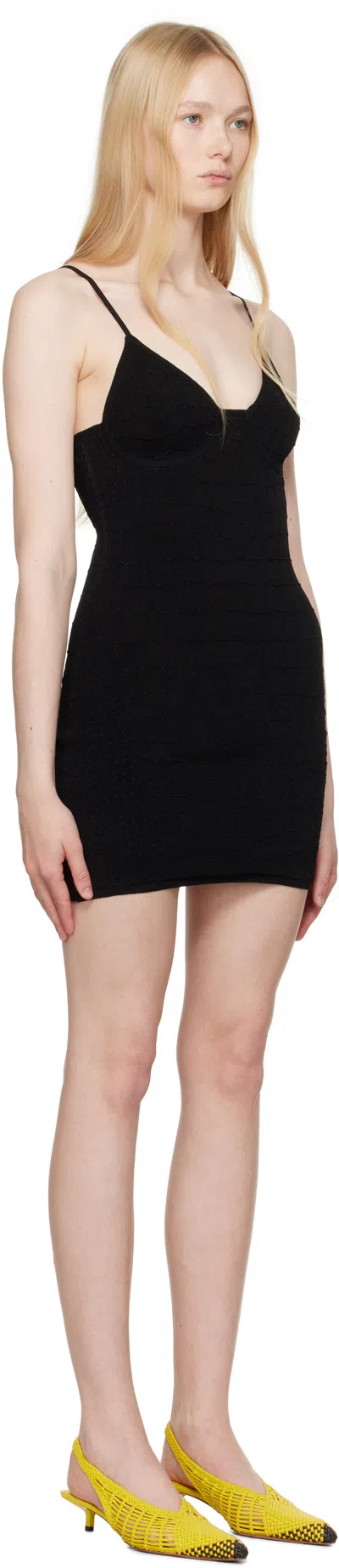 Jacquemus Women's La Mini Robe Scala In Black