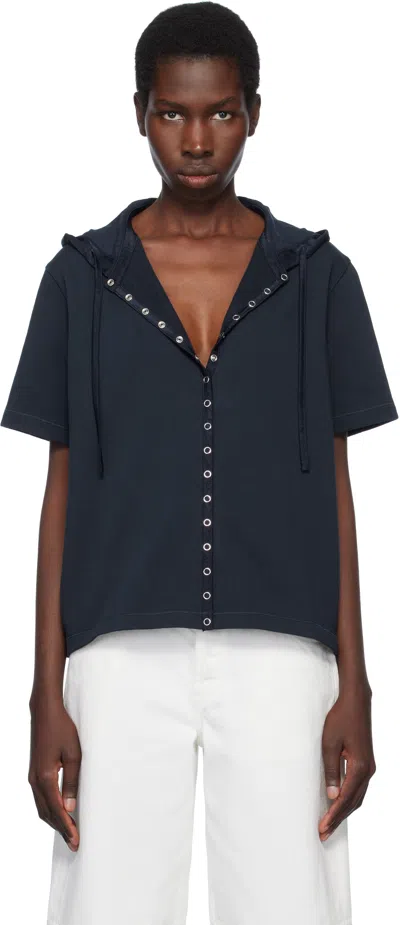 Still Here Navy Lucky Hoodie In Multi