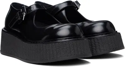 Moschino Lace-up Shoes 'olivia' Mary Jane In Black