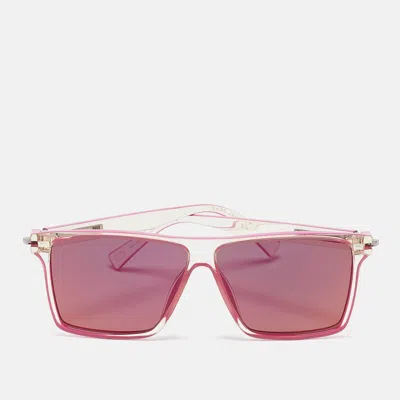 Pre-owned Marc Jacobs Pink Mirrored Marc 222/s Square Sunglasses